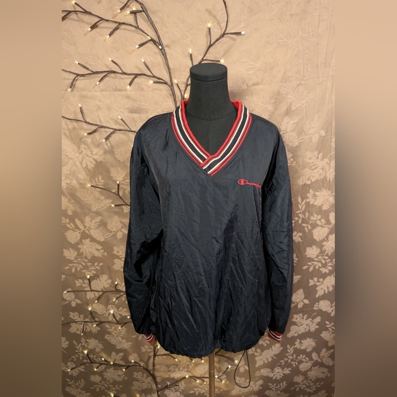 Champion Sweaters - Champion V-Neck Pullover Windbreaker, Size M, Used Condition!